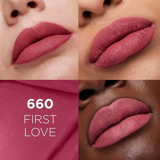 L'Oreal Paris Infallible Matte Resistance Liquid Lipstick, up to 16 Hour Wear, First Love 660, 0.16 Fl Oz