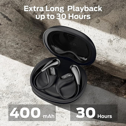 Monster Open Ear AC210 Headphones, Bluetooth 5.4 Earphones Stereo Sound, Wireless Headphones 30 Hours Playback, Type-C Charging, HD Clear Calls, Touch Control, IPX5 Waterproof Open Ear Earbuds,Black