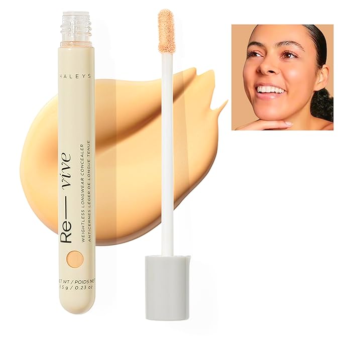 HALEYS Weightless Longwear Concealer (Medium - Warm), Re-vive,