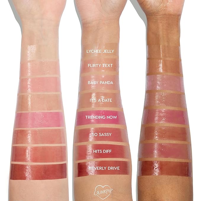 ColourPop So Juicy Plumping Glossy Lip Oil - Hydrating & Plumping Lip Oil with a Sheer Wash of Non-Sticky Color - Infused with Peptides, Ceramides & Ginger - Baby Panda (0.29)