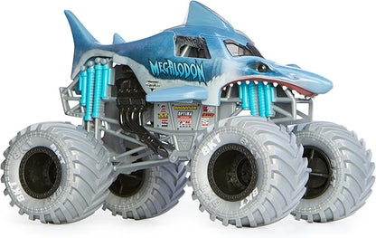 Monster Jam, Official Megalodon Monster Truck, Collector Die-Cast Vehicle, 1:24 Scale, Kids Toys for Boys Ages 3 and up