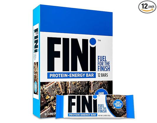 Biotest FINi Protein-Energy Bar - Fueled with Performance Sweetener (12 Count, Chocolate)