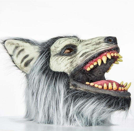 Halloween Horror Wolf Mask, Party Cosplay Costume Werewolf Mask, Scary Wolf Head Mask for Halloween Costumes