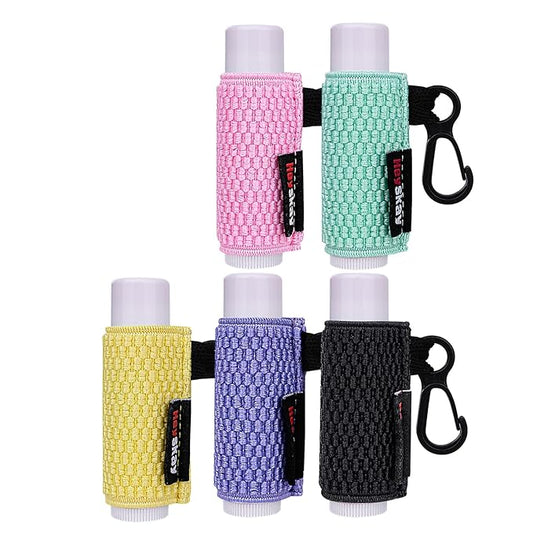 5PCS Lip Balm Holder Keychain Lipstick
