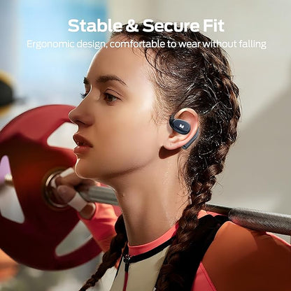 Monster Open Ear AC311 Wireless Earbuds, Bluetooth 5.4 Open Ear Headphones, Up to 30 Hours Playtime Bluetooth Ear Earphones with Stereo Sound, Touch Control and IPX5 Waterproof Open Earbuds
