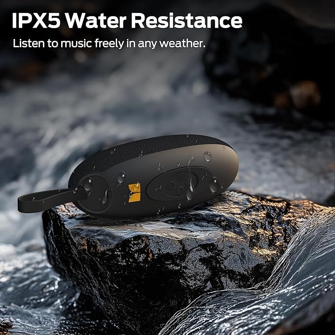 Monster S260 Bluetooth Speaker, Portable Wireless Speaker with 10W Powerful Sound, Small Speakers with Bluetooth 5.4, True Wireless Stereo Pairing, IPX5 Waterproof, 5H Playtime, Built-in Mic