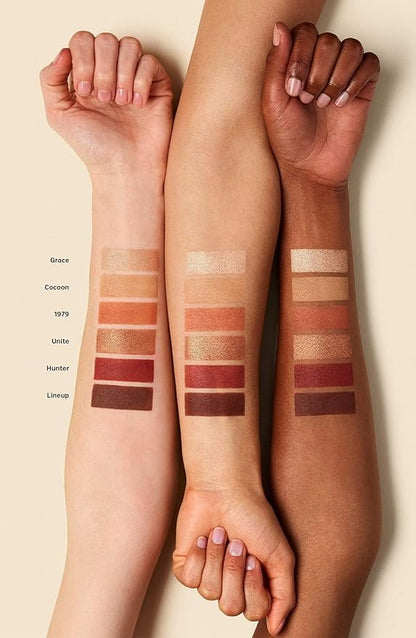 ILIA - The Necessary Eyeshadow Palette | Cruelty-Free, Vegan, Talc-Free, Matte, Satin + Metallic Highly Pigemented + Blendable Finishes (Warm Nude, 6 x 0.05 oz | 1.5 g)