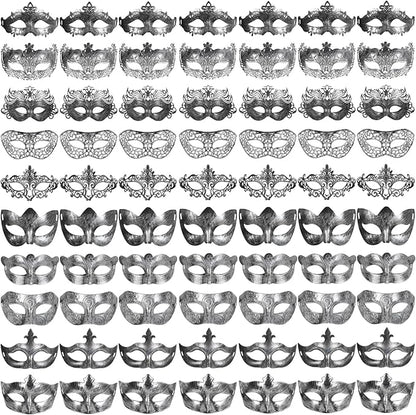 yeload Masquerade Masks 100 Bulk Vintage Masks of Masquerade Party, Venetian, Mardi Gras, Halloween, Masks for Women, Men