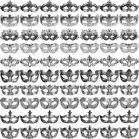 yeload Masquerade Masks 100 Bulk Vintage Masks of Masquerade Party, Venetian, Mardi Gras, Halloween, Masks for Women, Men