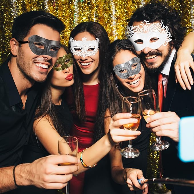 yeload Masquerade Masks 100 Bulk Vintage Masks of Masquerade Party, Venetian, Mardi Gras, Halloween, Masks for Women, Men