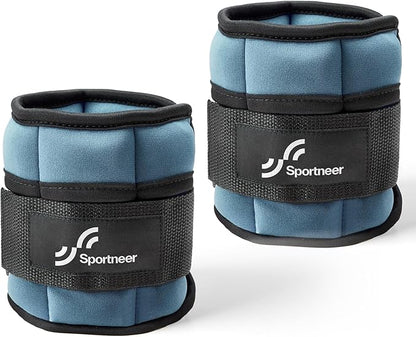 Sportneer Adjustable Ankle Weights for Women and Men 1 Pair 2 3 3 4 4 6 6 7 7 LBS