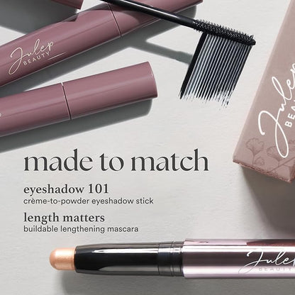 Julep Eyeshadow 101 Cream-to-Powder Waterproof Shadow Stick – Champagne Shimmer – Long-Lasting, Crease-Proof, Medium Golden-Beige Shimmer Cream Eyeshadow with Built-in Smudger