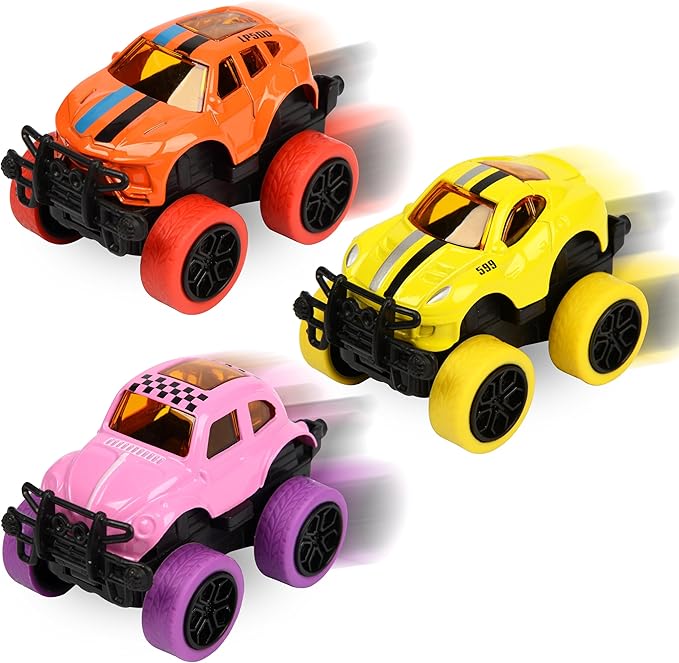 16 Pack Die-cast Mini Monster Truck for Boys and Girls,Pull Back Alloy Trucks Toy,Mini Pull Back Cars,Die-cast Race Cars for Kids Party Favors