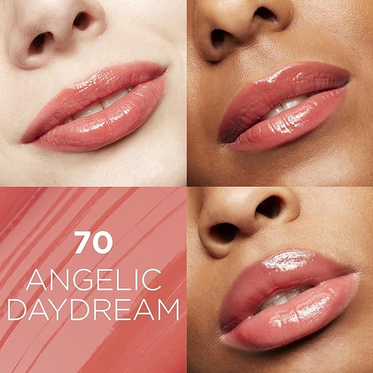 L'Oreal Paris Glow Paradise Hydrating Tinted Lip Balm-in-Gloss with Pomegranate Extract & Hyaluronic Acid, Ultra-Gentle, Non-Sticky Formula, Angelic Daydream, 0.23 fl oz