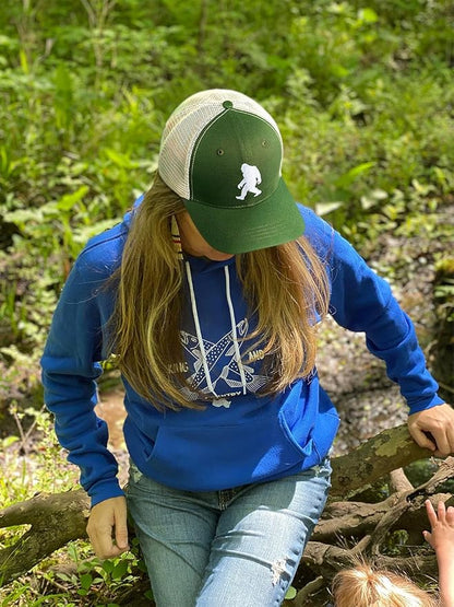 Mesh Bigfoot Hat Leather Cap for Men- Great Snapback Closure Sasquatch Hat for Hunting & Hiking