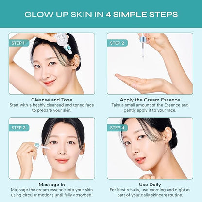 Marinavi Repair Cream Essence – Deep Hydration & Skin Renewal | 8X Hyaluronic Acid & Niacinamide | Lightweight, Fast-Absorbing Moisturizer for Smooth, Radiant Skin | Korean Skincare for All Skin Types