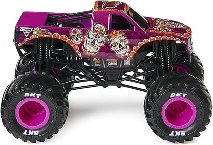 Monster Jam, Official Calavera Monster Truck, Collector Die-Cast Vehicle, 1:24 Scale, Kids Toys for Boys Ages 3 and up