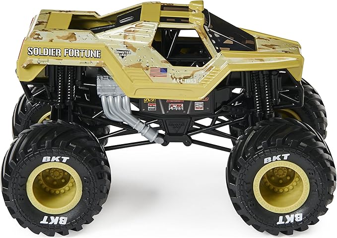 Monster Jam, Official Soldier Fortune Monster Truck, Collector Die-Cast Vehicle, 1:24 Scale, Kids Toys for Boys Ages 3 and up