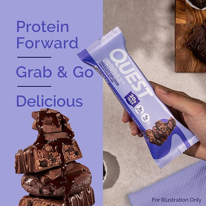 Quest Nutrition Overload Protein Bars, Chocolate Explosion, 20g Protein, 1g Sugar, 3g Net Carbs, Gluten Free, 12 Count