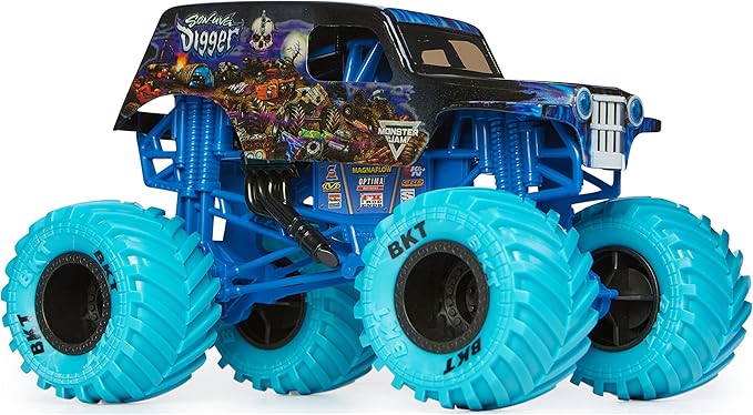 Monster Jam, Official Son-uva Digger Monster Truck, Collector Die-Cast Vehicle, 1:24 Scale, Kids Toys for Boys Ages 3 and up