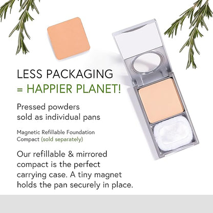 Honeybee Gardens Pressed Mineral Powder Foundation Refill, Sultana, Vitamin E, 7.5g
