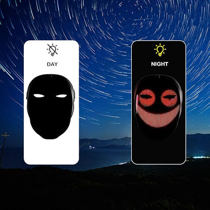 Depointer Life Led Mask with Bluetooth-compatible App Controlled, Customizable Shining Mask, unisex-adult