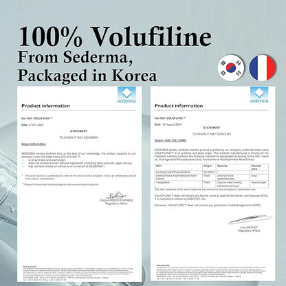 100% Pure Volufiline Concentrate Serum 2ea - Skin Firming Solution & Clinically Proven | Anti-Wrinkle, Enhances Facial Contours, Boosts Collagen for Sagging Mature Skin Korean Skincare