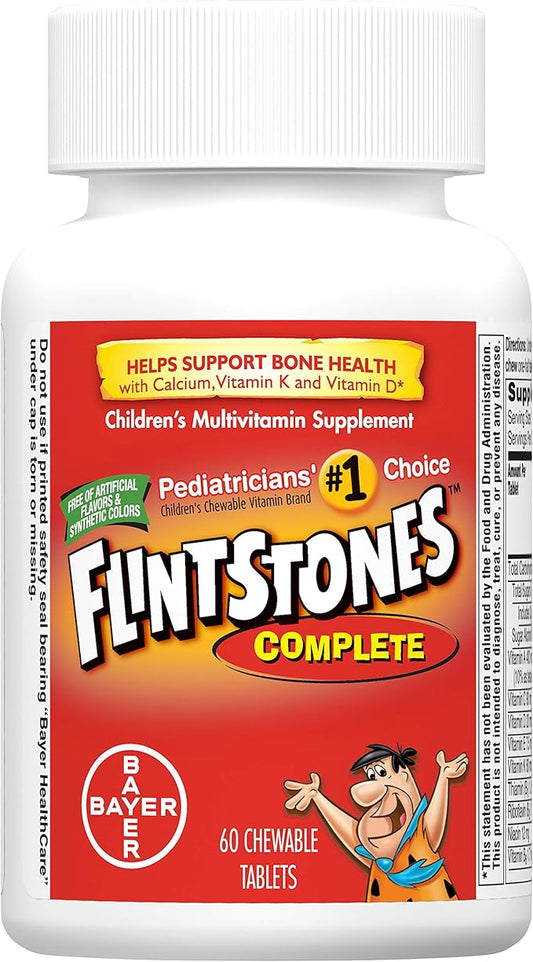 Flintstones Complet Size 60s Flintstones Complete Childrens Multivitamin Supplement Chewable Tabs 60ct