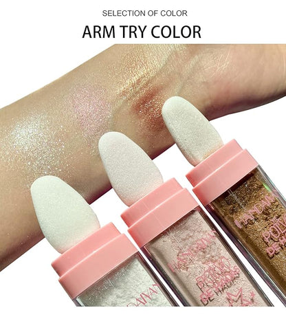 AKARY Shimmer Highlighter Powder, Fairy Polvo De Hadas