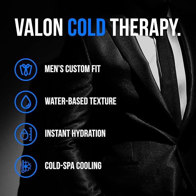 VALON Ice Face Mask for Men - Premium Korean Skincare Treatment with Cold Therapy, Hydrating Sheet Mask for Acne, Blackheads, Large Pores, Beard-Friendly
