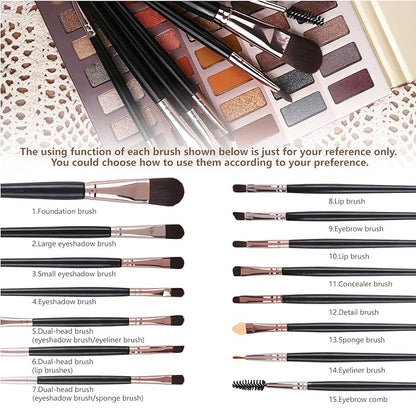 UCANBE 60 Colors Naked Eyeshadow Palette + Makeup