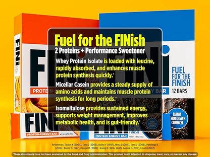 Biotest FINi Protein-Energy Bar - Fueled with Performance Sweetener (12 Count, Chocolate)