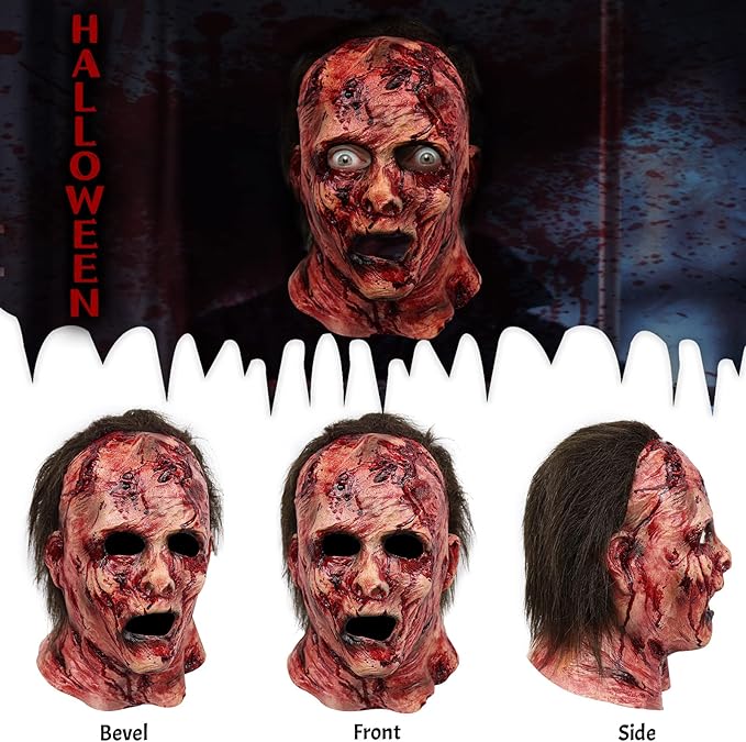 Scary Mask Horror Bloody Halloween Masquerade Cosplay Creepy Party Costume Accessories