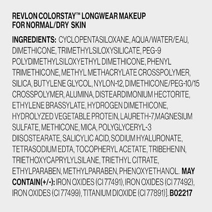 Revlon Liquid Foundation, ColorStay Face Makeup for Normal Medium Beige, 1.0 Oz