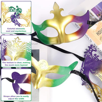 yeload Masquerade Masks 100 Bulk Vintage Masks of Masquerade Party, Venetian, Mardi Gras, Halloween, Masks for Women, Men