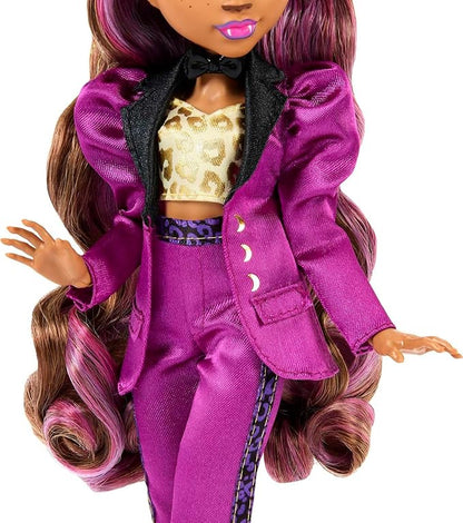 Monster High Doll, Clawdeen Wolf in Monster Ball Party Fashion with Themed Accessories Including Balloons