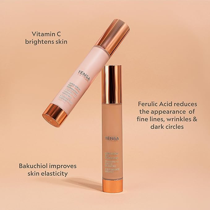 YENSA Super Silk Foundation - Full Coverage, Age-defying fl oz