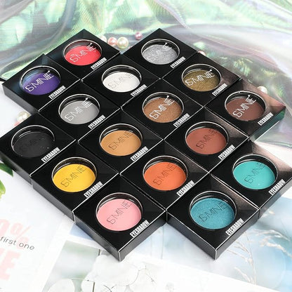 ISMINE Single Eyeshadow Powder Palette Matte Coffee, High Pigment, Longwear Single Brown Eye Makeup for Day & Night (#04)