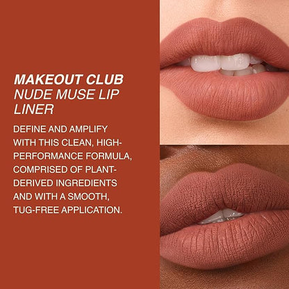 Freck Beauty MAKEOUT CLUB Nude Muse Lip Liner, Non Drying, Smooth Highly Pigmented Retractable Liner, Infused with Jojoba and Hyaluronic Acid, 03 - Camel Beige