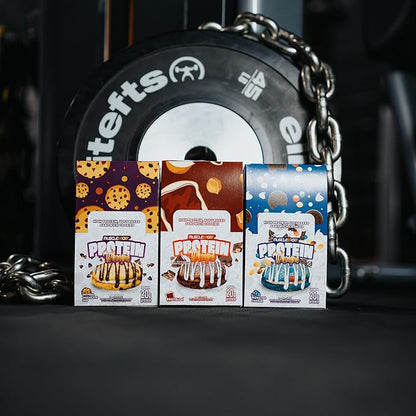 Musclesport Protein Whoopies - High Protein Whoopie Pie Style Cookies with Protein from Whey and Collagen, Good Source of Fiber (6 Pack Box, Monster Cookie)