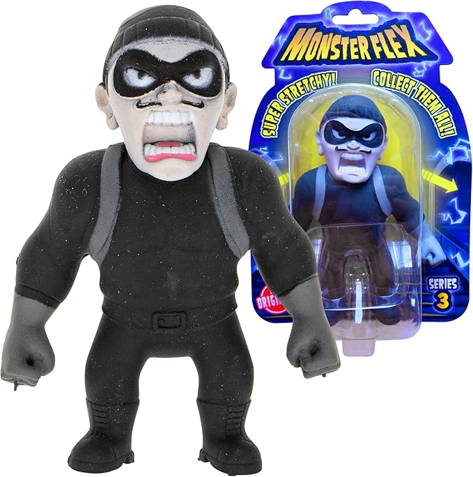Monster Flex Stretchy Toys - 14 Unique Spooky Stretch Monsters - Kids Birthday Gift Party Favors, Sensory Fidget Stress Toys - Series 3 (Thief)