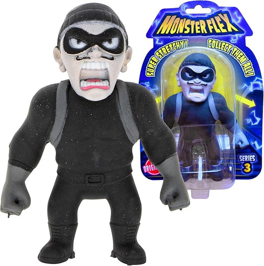 Monster Flex Stretchy Toys - 14 Unique Spooky Stretch Monsters - Kids Birthday Gift Party Favors, Sensory Fidget Stress Toys - Series 3 (Thief)