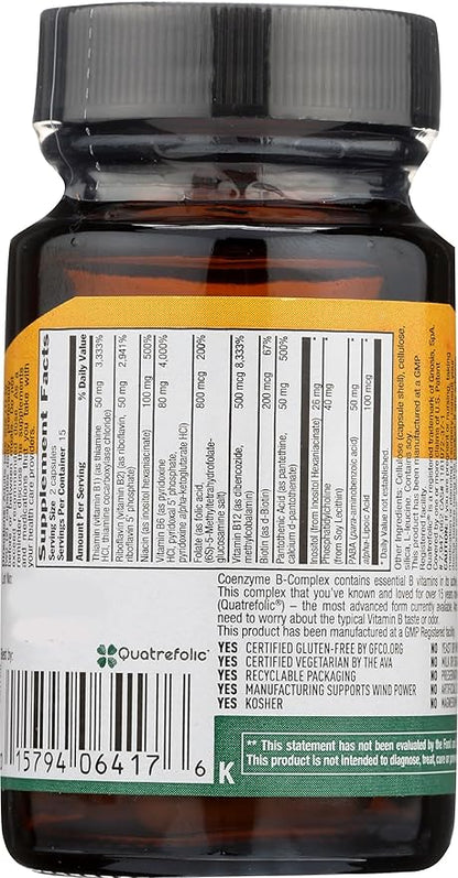 Country Life Coenzyme B Complex, 30-Count