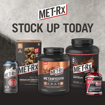 MET-Rx Big 100 Colossal Protein Bars Variety Pack, Super Cookie Crunch, Vanilla Caramel Churro, and Crispy Apple Pie Flavors, Brown, 12 Count
