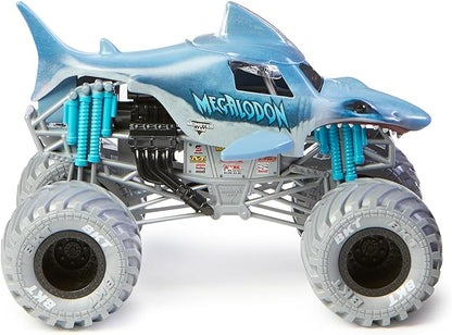 Monster Jam, Official Megalodon Monster Truck, Collector Die-Cast Vehicle, 1:24 Scale, Kids Toys for Boys Ages 3 and up