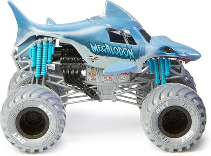 Monster Jam, Official Megalodon Monster Truck, Collector Die-Cast Vehicle, 1:24 Scale, Kids Toys for Boys Ages 3 and up