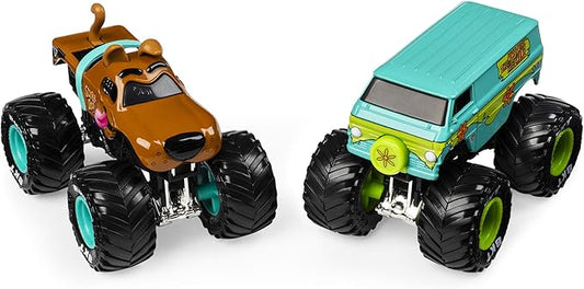 Monster Jam, Official Scooby Doo vs. Mysterty Machine Die-Cast Monster Trucks, 1:64 Scale, 2 Pack