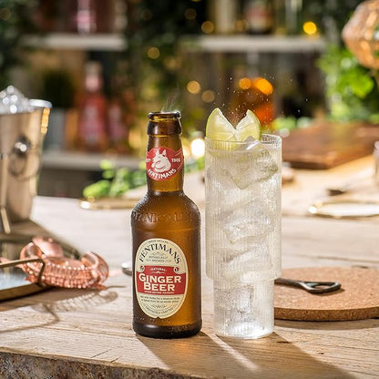 Fentimans Sparkling Ginger Beer - Ginger Ale, Ginger Beer Non Alcoholic, Craft Soda with Herbal Extracts & Natural Ingredients, Botanically Brewed - 9.3 Fl Oz (Pack of 4)