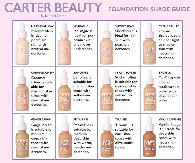 Half Measure Dewy Foundation - Gingerbread by Carter 1. Foundation 01 oz