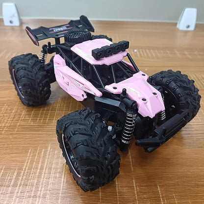 Carox Remote Control Car, 2.4GHz 25KM/H High Speed RC Car, 1:16 Off-Road Monster Truck with LED Lights and 1800mAh Rechargeable Battery – Ideal Gift for Boys 6+